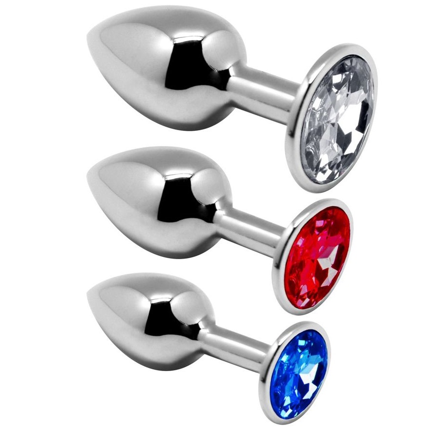 Набор анальных втулок из металла Alive