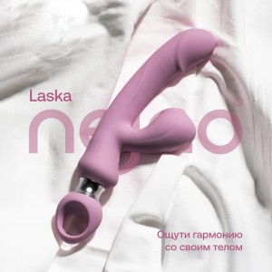 Вибратор-кролик с вакуумной стимуляцией Nejno Laska