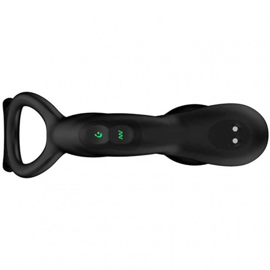 Массажер простаты c подвижным шариком, вибрацией и кольцами Nexus Simul 8 Stroker Edition