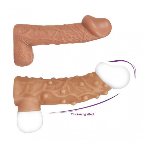 Насадка для пениса с открытой головкой KOKOS Nude Sleeve №2 12 см NS.002-M Насадка для пениса с открытой головкой KOKOS Nude Sleeve №2 12 см NS.002-M