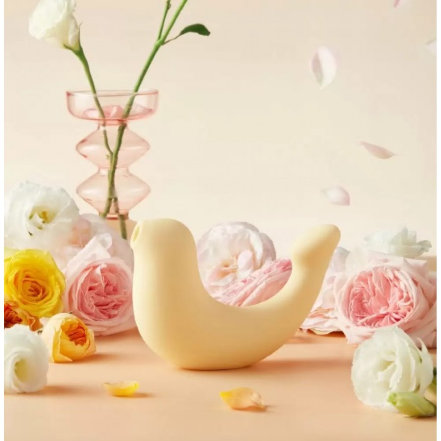 Двухсторонний вакуумно-волновой стимулятор с вибрацией Osuga G-Spa Yellow