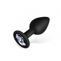 Силиконовая анальная пробка с кристаллом MMG SexToys Pluganale Piccolo Clear 7 х 2,7 см