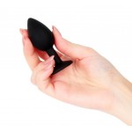 Силиконовая анальная пробка с кристаллом MMG SexToys Pluganale Piccolo Clear 7 х 2,7 см