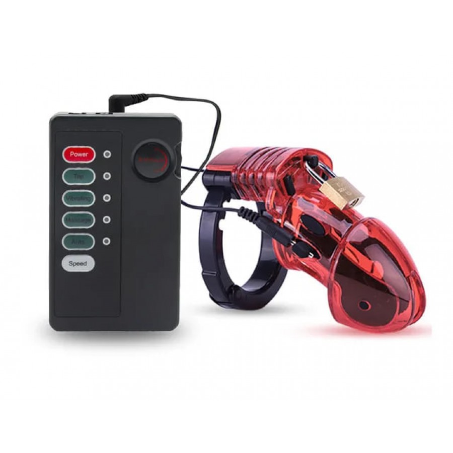 Мужской пояс верности с электростимуляцией и пультом Player