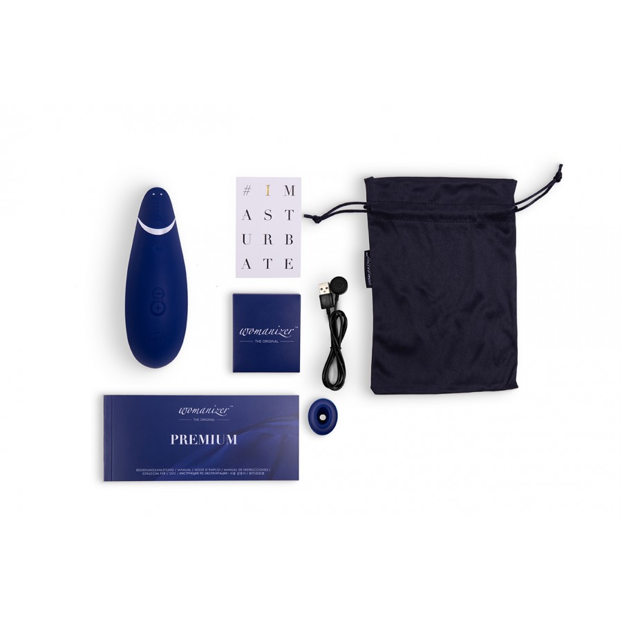 Бесконтактный клиторальный стимулятор Womanizer Premium Blueberry