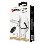 Стимулятор простаты с двойным эрекционным кольцом Pretty Love Marshall