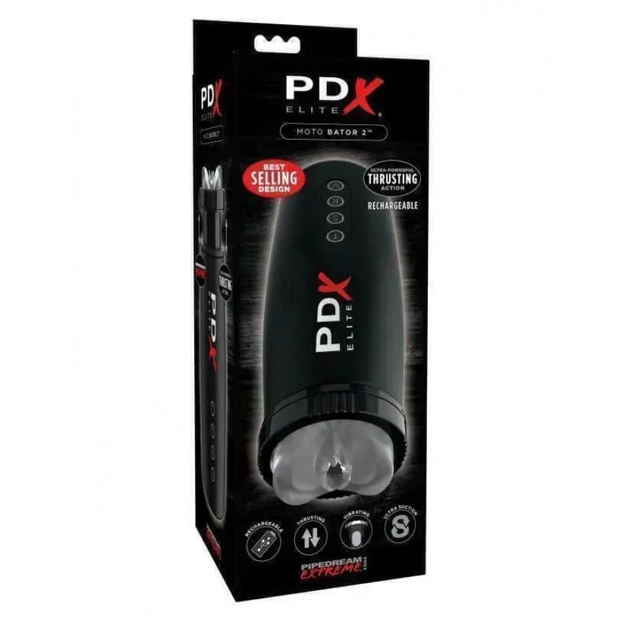 Автоматический мастурбатор с вибрацией, всасыванием и движениями PDX ELITE Motorbator 2