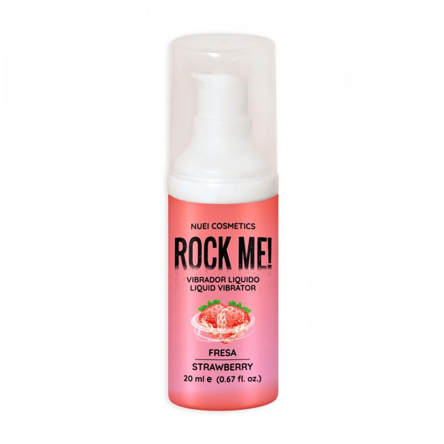 Жидкий вибратор Nuei ROCK ME! клубника, 20 мл