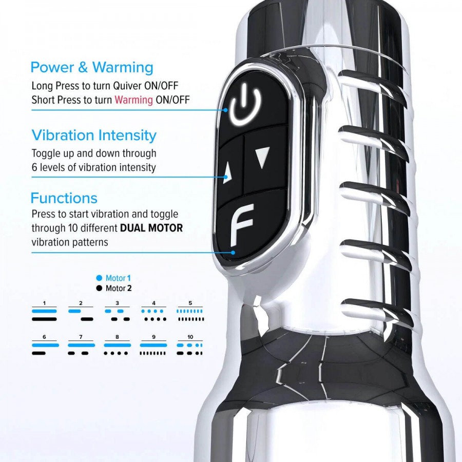Мастурбатор с вибрацией Fleshlight Pink Quiver
