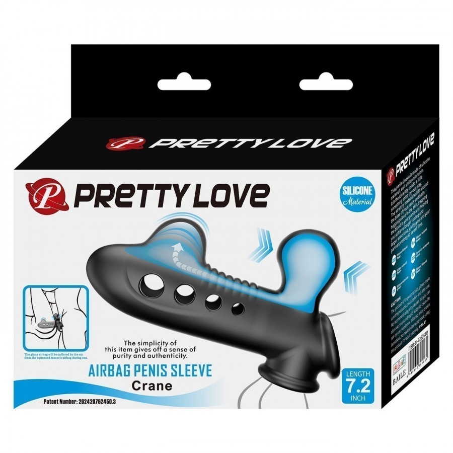 Насадка на пенис с эффектом расширения Pretty Love Crane, BI-026261Q
