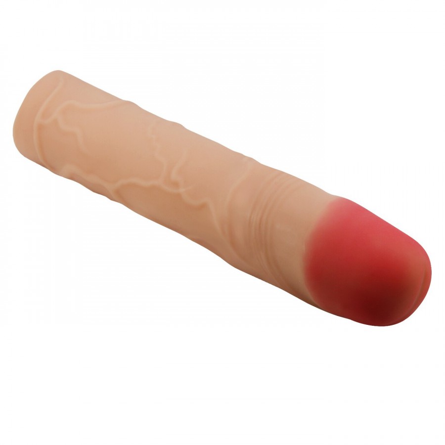 Увеличивающая насадка на пенис Pretty Love Kylian 19,5 х 4 см (+7 см)