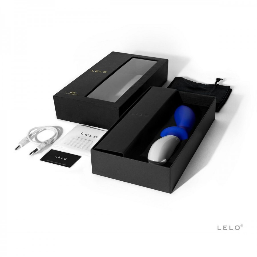 Люксовый массажер простаты LELO Loki Federal Blue