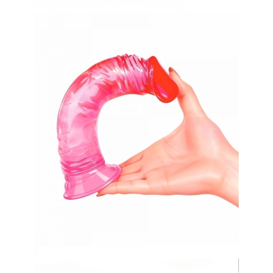 Прозрачный фаллоимитатор Erowoman 185 х 4,5 мм LET-14018