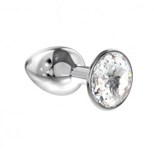 Анальная пробка Pluganale Piccolo Metall White 7 х 2,7 см