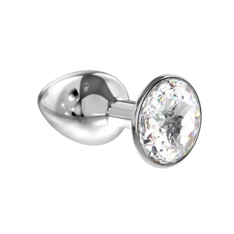 Анальная пробка Pluganale Piccolo Metall White 7 х 2,7 см