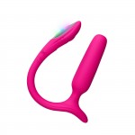 Анальный вибратор со стимуляцией клитора и приложением Lovense Lush Anal