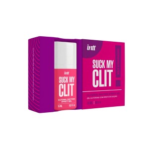 Возбуждающий гель для клитора с эффектом посасывания INTT SUCK MY CLIT со вкусом клубники, 15 мл Возбуждающий гель для клитора с эффектом посасывания INTT SUCK MY CLIT со вкусом клубники, 15 мл