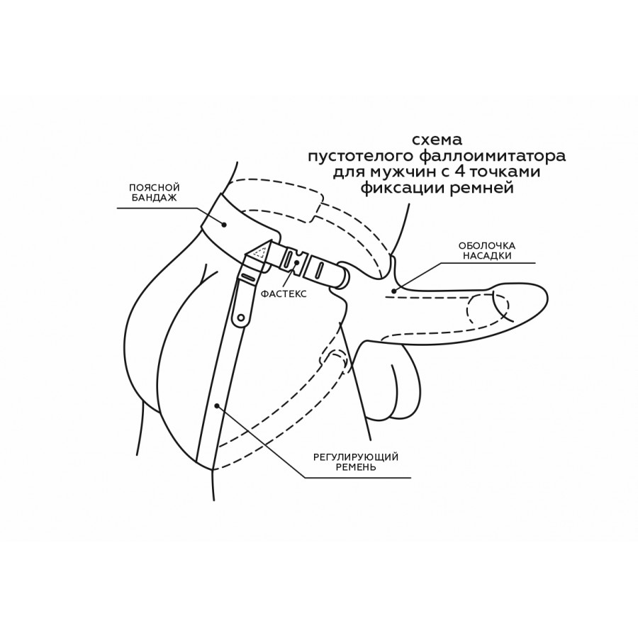 Фаллопротез LOVETOY D 36/52 мм, L 180/160 мм, 7403/3