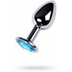 Анальная пробка с голубым кристаллом Sexy Chrystall