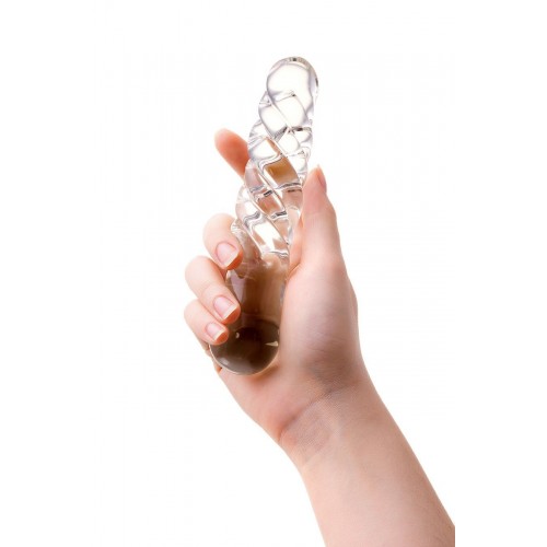 Двусторонний стеклянный фаллоимитатор Sexus Glass 16 х 3,5 см 912122