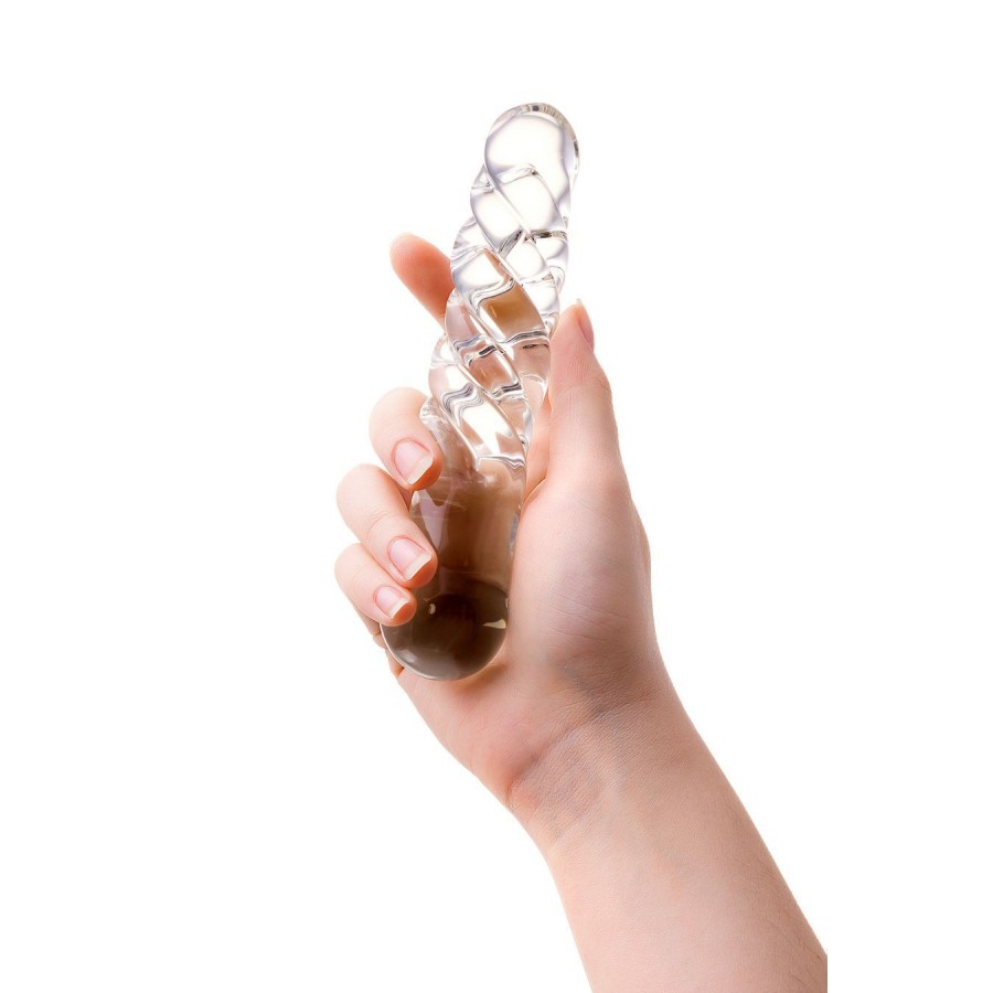 Двусторонний стеклянный фаллоимитатор Sexus Glass 16 х 3,5 см 912122