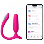 Анальный вибратор со стимуляцией клитора и приложением Lovense Lush Anal