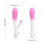 Стильный вибратор-кролик 20,5 х 3,5 см USK-V25