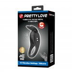 Эрекционное кольцо с вибрацией Pretty Love Carlton