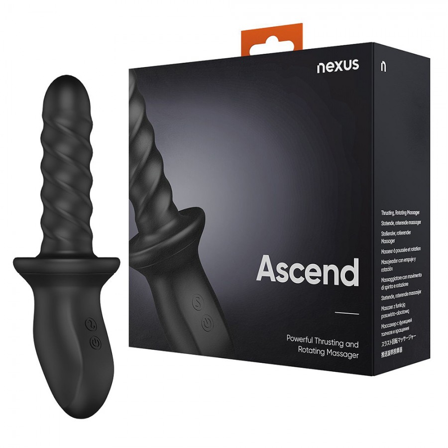 Анальный стимулятор с ротацией и пульсацией Nexus Ascend Thrusting