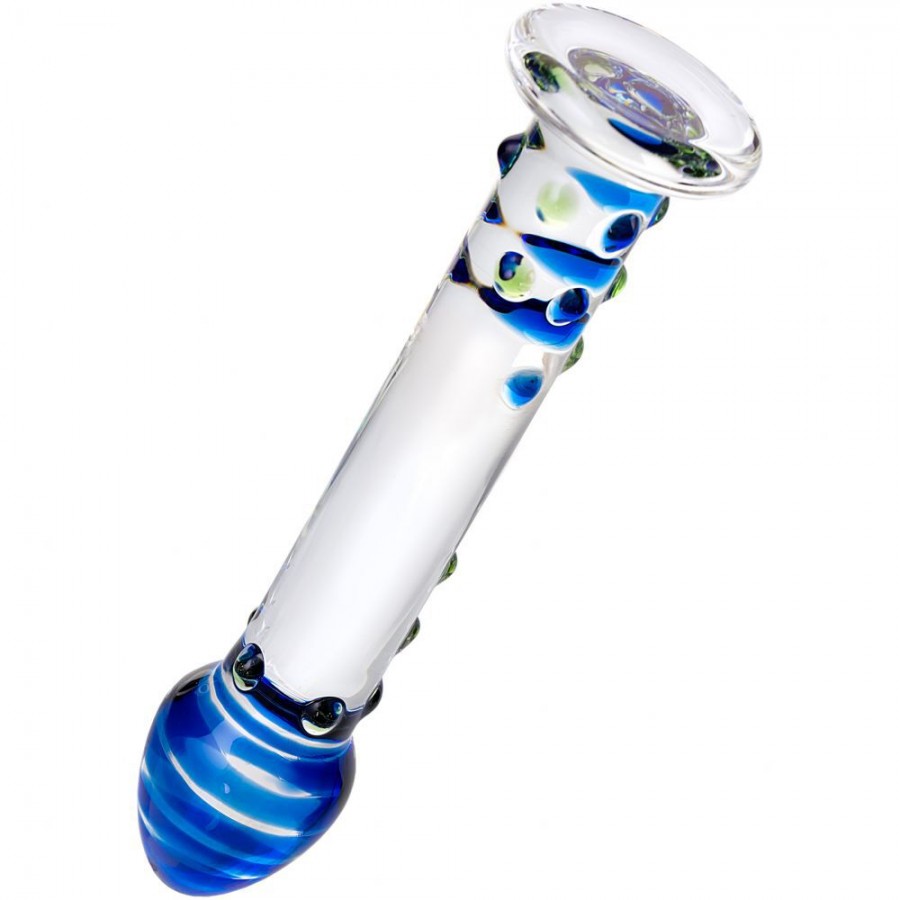 Стеклянный фаллоимитатор с крупной головкой SEXUS GLASS 18 х 2 см 912007