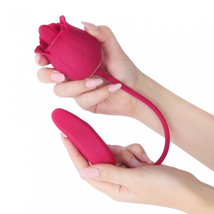Вибратор для клитора и точки G с движением языка S-Hande Rose Pro 8