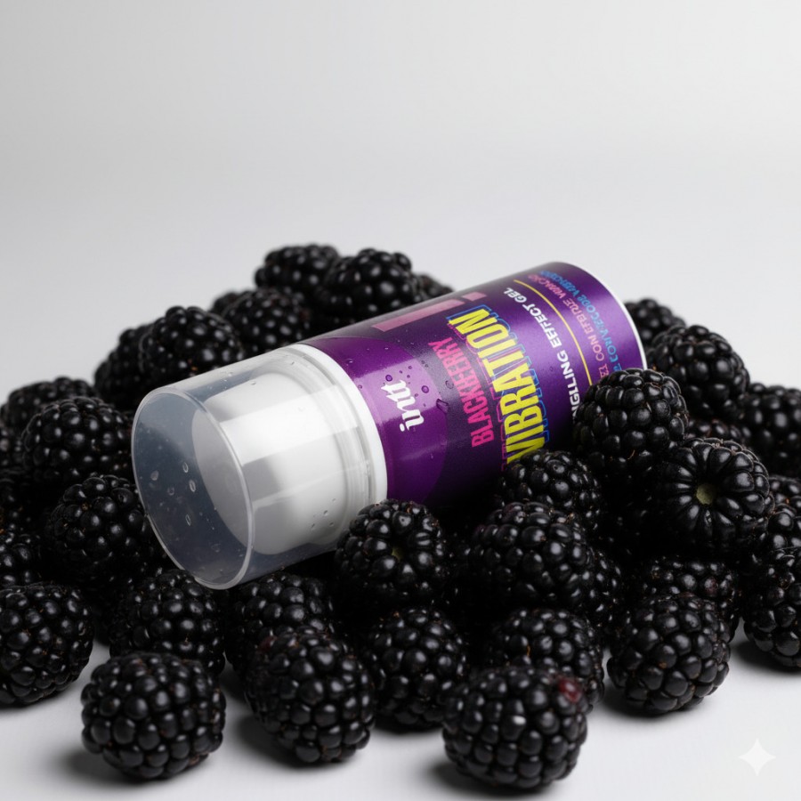 Жидкий вибратор для клитора INTT BLACKBERRY VIBRATION со вкусом ежевики, 15 мл