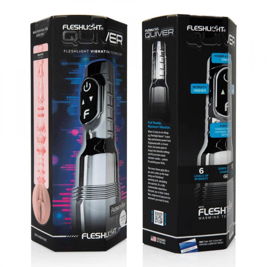 Мастурбатор с вибрацией Fleshlight Pink Quiver