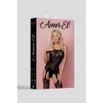 Боди-комбинезон AmorEl Isabel S/L черный