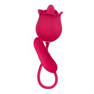 Вибратор для клитора и точки G с движением языка S-Hande Rose Pro 8