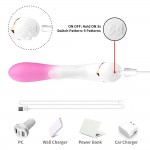 Стильный вибратор-кролик 20,5 х 3,5 см USK-V25