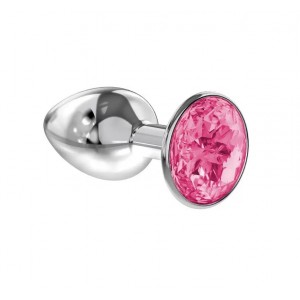 Анальная пробка Pluganale Piccolo Metall Pink 7 х 2,7 см