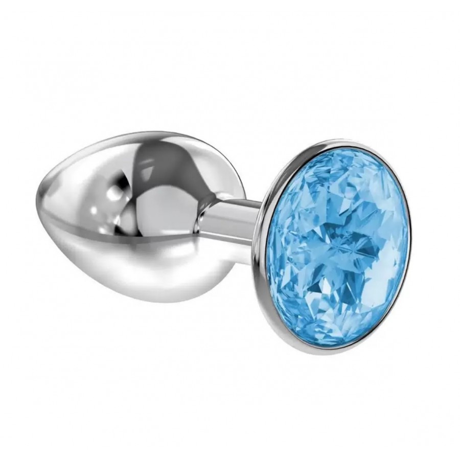 Анальная пробка Pluganale Piccolo Metall Blue 7 х 2,7 см