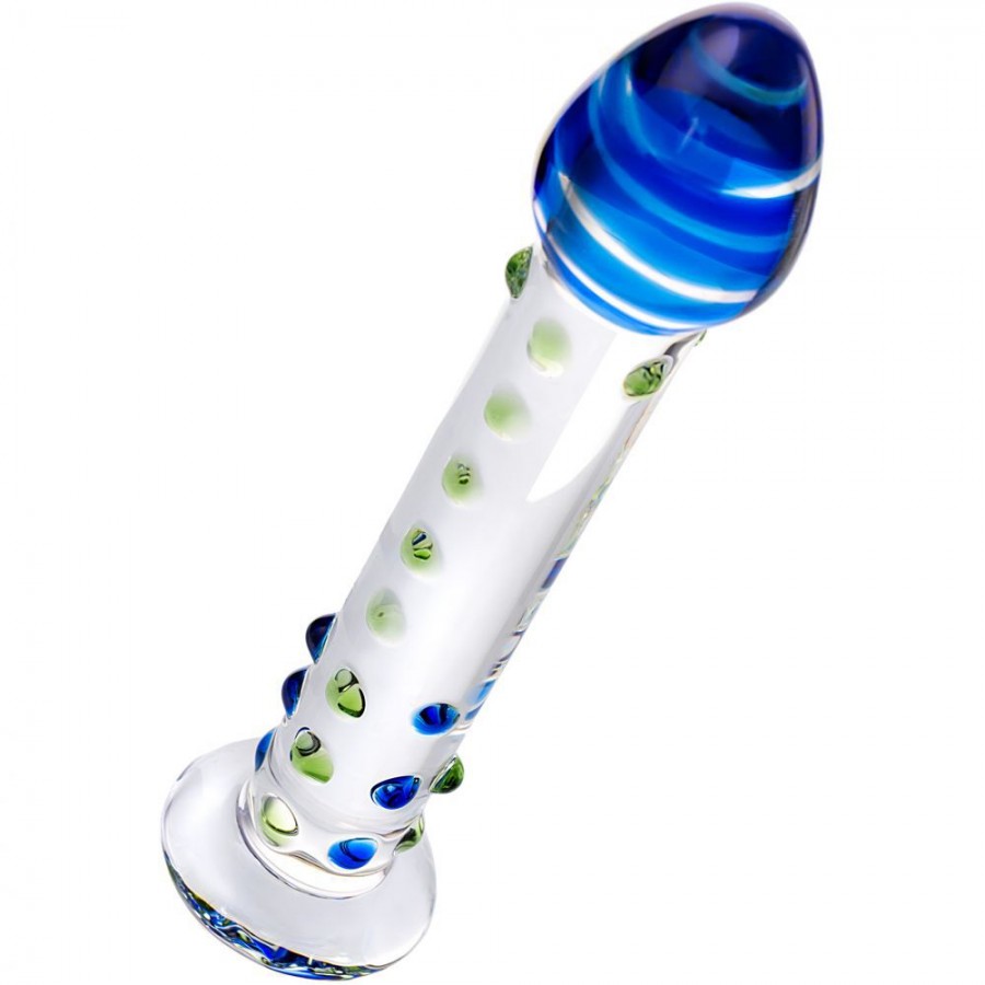 Стеклянный фаллоимитатор с крупной головкой SEXUS GLASS 18 х 2 см 912007