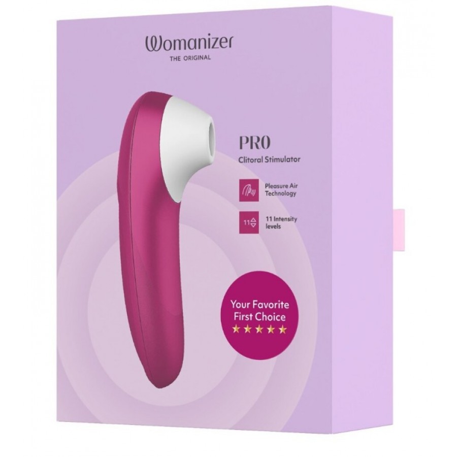 Бесконтактный клиторальный стимулятор Womanizer Pro Magenta