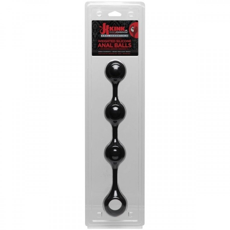 Утяжеленные анальные шарики Anal Essentials Weighted Silicone Anal Balls 35 х 4,4 см