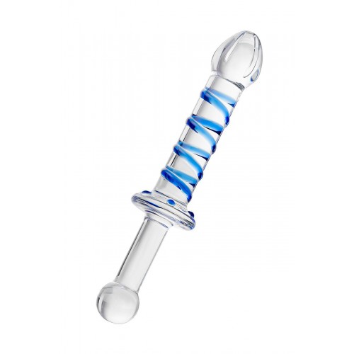 Двусторонний фаллоимитатор Sexus Glass 22,5 х 3,5 см  912044