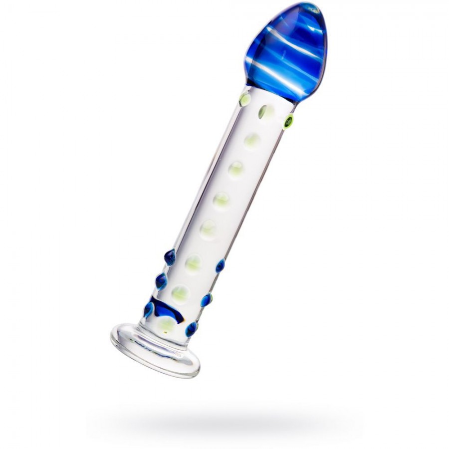 Стеклянный фаллоимитатор с крупной головкой SEXUS GLASS 18 х 2 см 912007