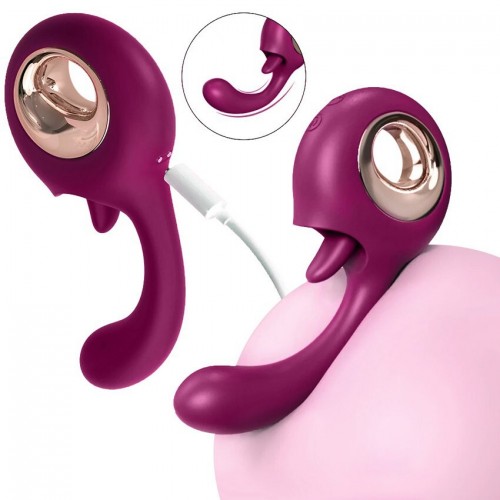 Вибратор для точки G и клитора S-Hande Woo 9 режимов вибрации/движения язычка Вибратор для точки G и клитора S-Hande Woo 9 режимов вибрации/движения язычка