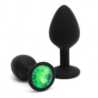 Силиконовая анальная пробка с кристаллом MMG SexToys Pluganale Piccolo Green 7 х 2,7 см Силиконовая анальная пробка с кристаллом MMG SexToys Pluganale Piccolo Green 7 х 2,7 см