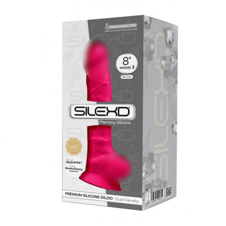 Термоактивный фаллоимитатор SileXD Model 3 Pink 20 х 4,3 см