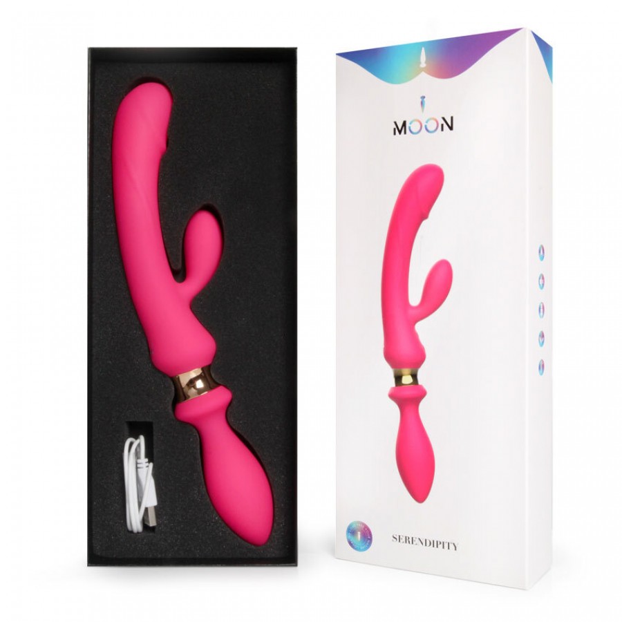 Двусторонний вибратор-кролик I-Moon Serendipity