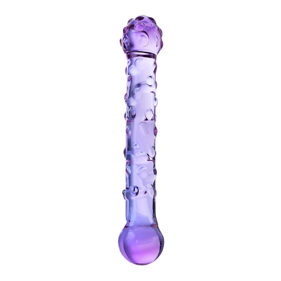 Двусторонний стеклянный фаллоимитатор Sexus Glass 19,5 х 3,5 см 912147