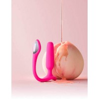 Анальный вибратор со стимуляцией клитора и приложением Lovense Lush Anal