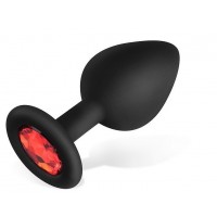 Силиконовая анальная пробка с кристаллом MMG SexToys Pluganale Piccolo Red 7 х 2,7 см Силиконовая анальная пробка с кристаллом MMG SexToys Pluganale Piccolo Red 7 х 2,7 см